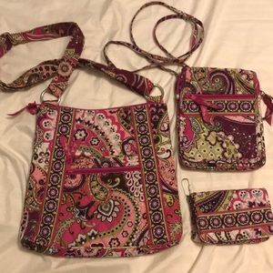 Vera Bradley Lot of three pieces in EUC